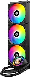Система водяного охлаждения ID-Cooling FX360 LCD ARGB Soc-AM5/AM4/1200/1700/1851 черный 4-pin 27.2dB Al+Cu LCD 350W Ret