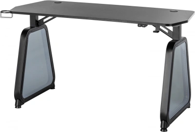 Стол игровой Cactus CS-GMD-BK-RGB с подсветкой столешница МДФ черный каркас черный 136x60x75см (CS-GMD-BK-RGB)