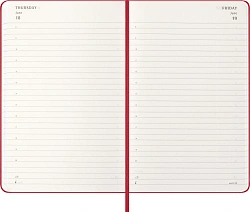 Ежедневник Moleskine CLASSIC Large 130х210мм 400стр. красный