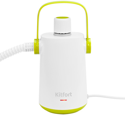 Пароочиститель ручной Kitfort КТ-9109-2 1000Вт белый/салатовый