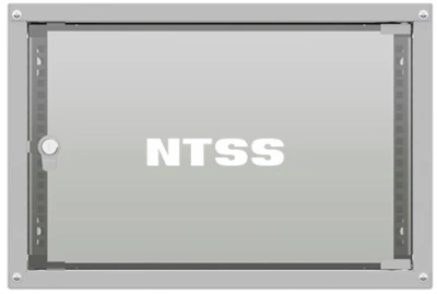 Шкаф коммутационный NTSS (NTSS-WL6U5535GS) настенный 6U 550x350мм пер.дв.стекл несъемн.бок.пан. 30кг серый 270мм 8.3кг 110град. 370мм IP20 укомплектованный