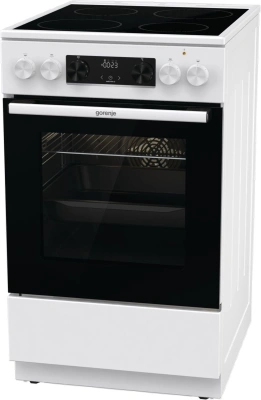 Плита Электрическая Gorenje GEC5C61WG белый стеклокерамика (без крышки)