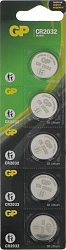 Батарея GP Lithium CR2032 (5шт)