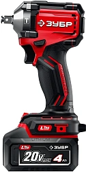 Гайковерт Зубр ГБУ-500-41 40Вт аккум. патрон:квад.1/2"