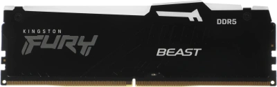 Память DDR5 16Gb 5200MHz Kingston KF552C40BBA-16 Fury Beast Black RGB RTL Gaming PC5-41600 CL40 DIMM 288-pin 1.25В single rank с радиатором Ret