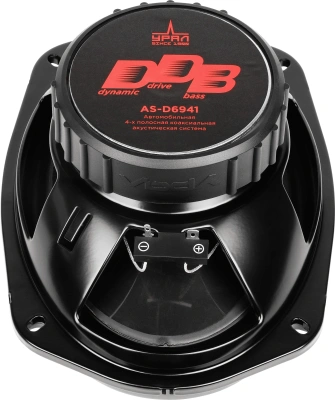 Колонки автомобильные Ural DDB AS-D6941 250Вт 15x23см (6x9дюйм) (ком.:2кол.) коаксиальные четырехполосные