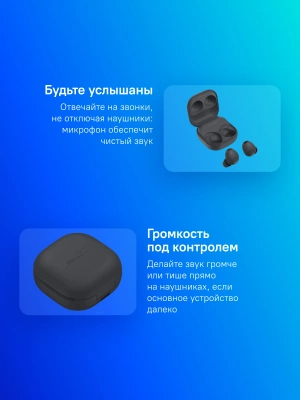 Гарнитура внутриканальные Samsung Galaxy Buds 2 Pro SM-R510 граф. беспроводные bluetooth в ушной раковине (SM-R510NZAALTA)