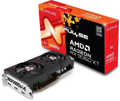 Видеокарта Sapphire PCI-E 5.0 11350-04-20G PULSE AMD RADEON RX 9060 XT GAMING OC 8GB DUAL AMD Radeon RX 9060XT 8Gb 128bit GDDR6 2700/20000 HDMIx2 DPx2 HDCP Ret