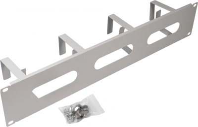 Кабельный органайзер горизонтальный NTSS NTSS-HORG-2U-4(70) односторонний кольца 2U шир.:19" глуб.:70мм