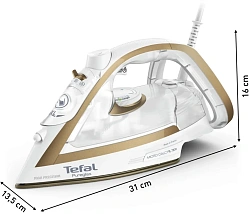 Утюг Tefal FV8042E0 2900Вт бежевый/белый