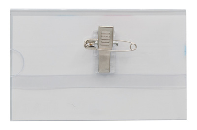 Бейдж Silwerhof 380012-00 90х56мм горизонтальный булавка+зажим