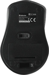 Мышь Defender Datum MM-265 черный оптическая 1600dpi беспров. USB 3but (52265)