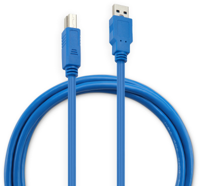 Кабель Buro USB A(m) USB B(m) 1.8м (USB3.0-AM/BM) синий