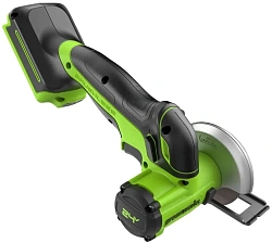 Углошлифовальная машина Greenworks GD24UCS 20000об/мин рез.шпин.:M6 d=76мм (3402007)