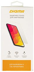 Защитное стекло для экрана Digma 2.5D черный для Xiaomi Redmi 10 2.5D 1шт. (DGG2XR10AA)