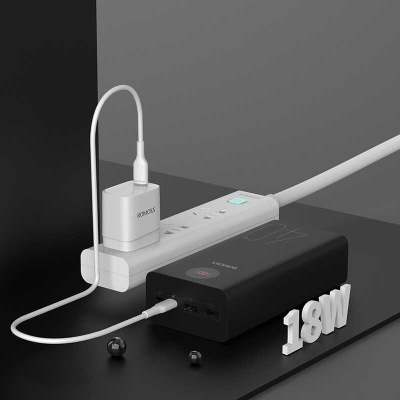 Мобильный аккумулятор Romoss PEA40 40000mAh QC3.0 18W 3A 2xUSB-A/USB-C черный