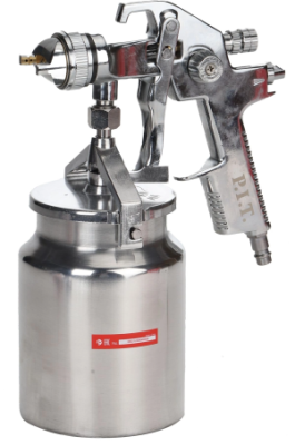Краскораспылитель P.I.T. PSG1000-A 280л/мин соп.:1.4мм бак:1л серебристый