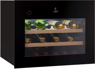 Винный шкаф Lex LWD6028BL PP 1-нокамерн. черный стекло (CHAT500005)