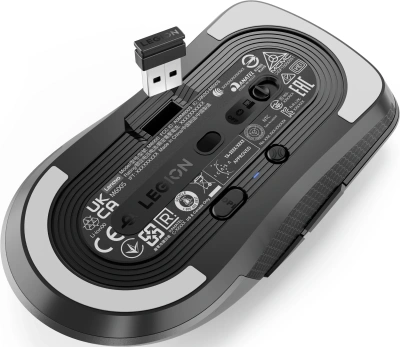 Мышь Lenovo Legion M600s Qi Wireless Gaming темно-серый оптическая 19000dpi беспров. BT/Radio USB (GY51H47355)