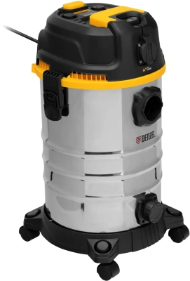 Строительный пылесос Denzel RVC30 1400Вт (уборка: сухая/сбор воды/выдув) серебристый