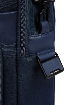 Деловая сумка Piquadro Wollem CA6637W129/BLU с отделением для ноутбука синий полиэстер/натур.кожа