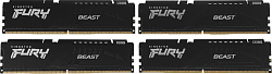 Память DDR5 4x32GB 5200MHz Kingston KF552C40BBK4-128 Fury Beast RTL Gaming PC5-41600 CL40 DIMM 288-pin 1.25В kit single rank с радиатором Ret