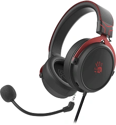 Наушники с микрофоном A4Tech Bloody M590i красный/черный 1м мониторные USB оголовье (M590I SPORTS RED)