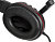 Наушники с микрофоном Оклик HS-L380G ABADDON черный/красный 1.8м мониторные оголовье (1100404)