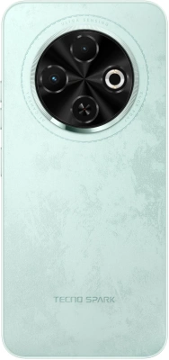 Смартфон Tecno Spark 30C 256Gb 8Gb зеленый моноблок 3G 4G 2Sim 6.67" 720x1600 Android 14 48Mpix 802.11 a/b/g/n/ac NFC GPS GSM900/1800 Protect FM microSD max1024Gb