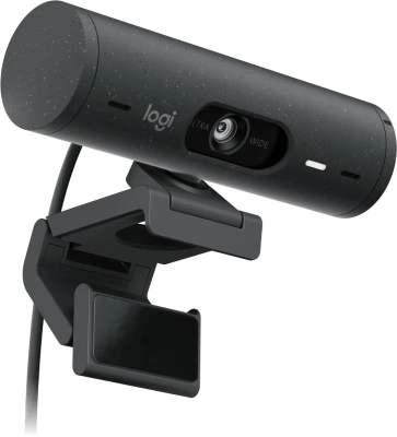 Камера Web Logitech HD Webcam Brio 500 черный 4Mpix (1920x1080) USB Type-C с микрофоном (960-001424)