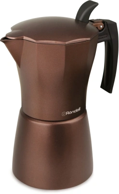 Кофеварка гейзерн. Rondell Kortado RDA-399 0.45л алюминий коричневый