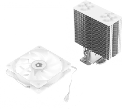Устройство охлаждения(кулер) ID-Cooling SE-224-XTS Soc-AM5/AM4/1200/1700/1851 белый 4-pin 16-29dB Al+Cu 220W 650gr Ret (SE-224-XTS WHITE)