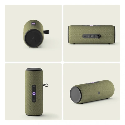 Умная колонка Yandex Стрит Алиса зеленый 30W 2.0 BT/Wi-Fi 10м 3300mAh (YNDX-00030GRN)