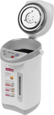 Термопот Maxwell MW-1056 3.3л. 800Вт серый/белый