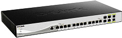 Коммутатор D-Link DXS-1210-16TC DXS-1210-16TC/B1A 12x10Гбит/с 2xКомбо(10GBase-T/SFP+) настраиваемый