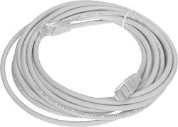 Патч-корд Buro UTP-5E-5M-G-LSZH UTP cat.5E 5м серый RJ-45 (m)-RJ-45 (m)