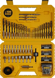 Набор бит и сверл DeWalt DT71563-QZ по дер/мет/бет (100пред.) для шурупов/дрелей/перф