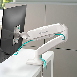 Кронштейн для мониторов Onkron G80W белый 13"-32" макс.8кг настольный поворот и наклон верт.перемещ.