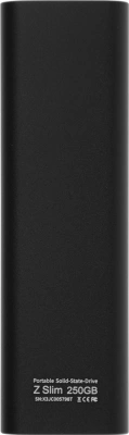 Накопитель SSD Netac USB-C 250Gb NT01ZSLIM-250G-32BK Z Slim 1.8" черный