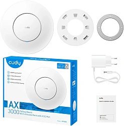 Точка доступа Cudy AP3000_P AX3000 100/1000/2500BASE-T белый