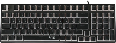 Клавиатура Acer Nitro OKW303 механическая черный/серый USB Multimedia for gamer LED (ZL.KBDCC.01D)