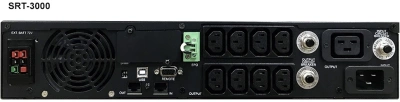Источник бесперебойного питания Powercom Smart King RT SRT-3000A LCD 2700Вт 3000ВА черный