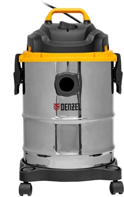 Строительный пылесос Denzel SVC15 1200Вт (уборка: сухая/сбор воды/выдув) серебристый