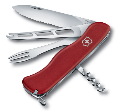 Нож перочинный Victorinox Cheese Master W (0.8313.W) 111мм 8функц. красный карт.коробка