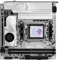 Материнская плата MSI MPG B850I EDGE TI WIFI SocketAM5 AMD B850 2xDDR5 mini-ITX AC`97 8ch(7.1) 5Gigabit RAID+HDMI