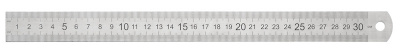 Линейка Silwerhof 160166 сталь нержавеющая дл.30см двухсторонняя шкала
