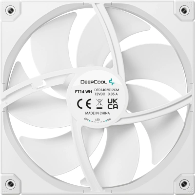 Вентилятор для корпуса Deepcool FT14 140х140x25 белый 4-pin 25.1дБ (R-FT14-WHWPN1-G) Ret