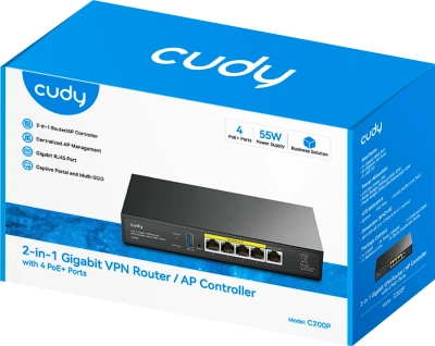 Контроллер Cudy C200P 10/100/1000BASE-TX