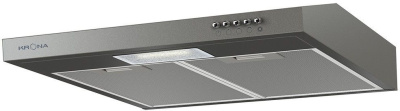 Вытяжка козырьковая Krona Jessica slim 500 металлик управление: кнопочное (1 мотор)