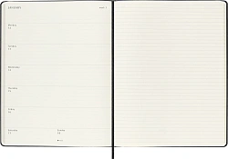 Еженедельник Moleskine CLASSIC WKNT XL 190х250мм 144стр. черный